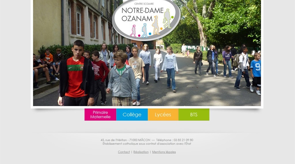 Site Internet Notre Dame Ozanam