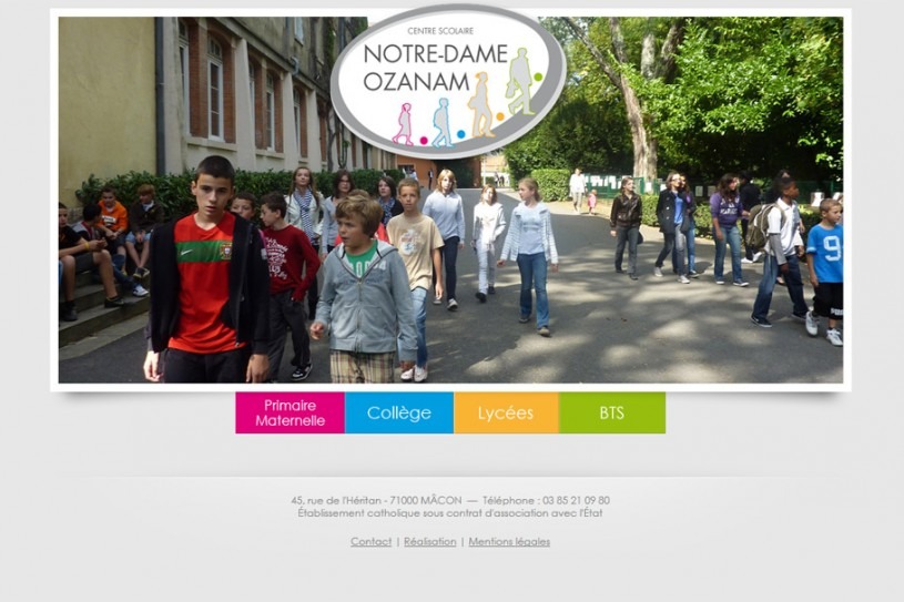 Site Internet Notre Dame Ozanam