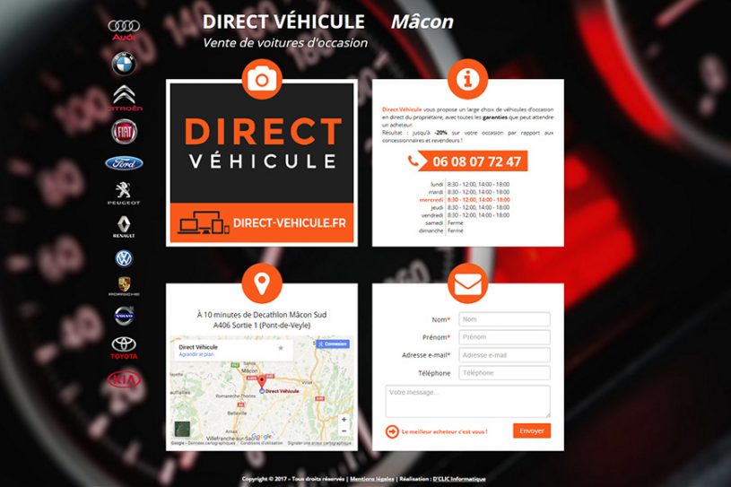Site Web de Direct Véhicule