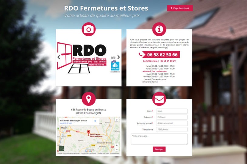 Site web de RDO Fermetures
