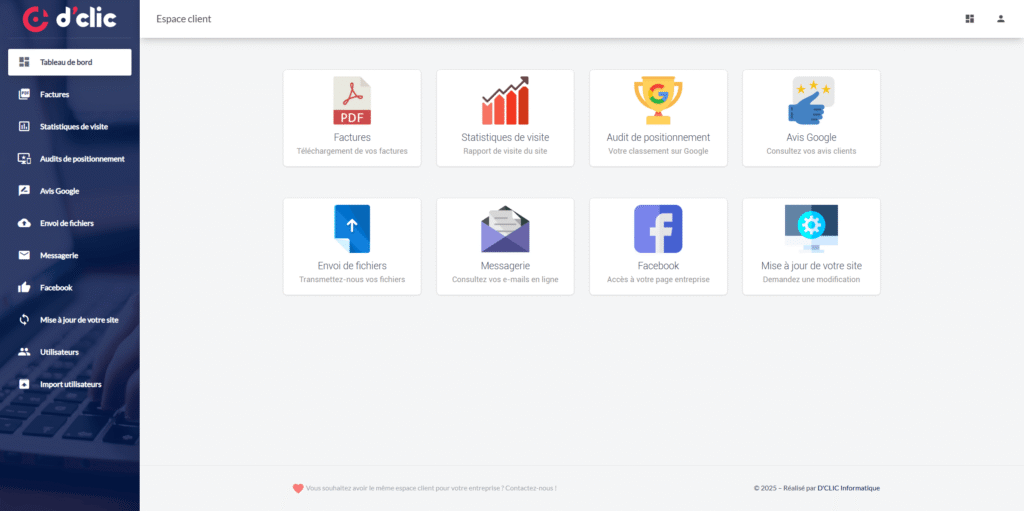 DCLIC Espace client